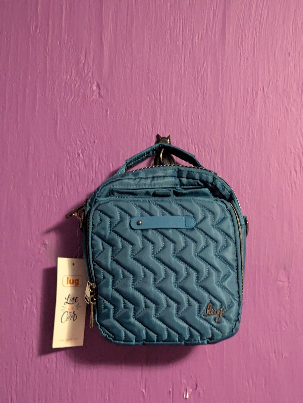 NWT Lug Ocean Blue Skeeter Crossbody Bag